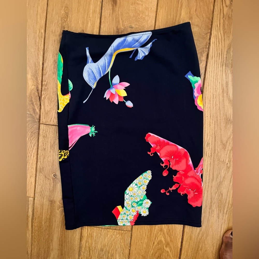 Vintage Leonard Paris print mini skirt